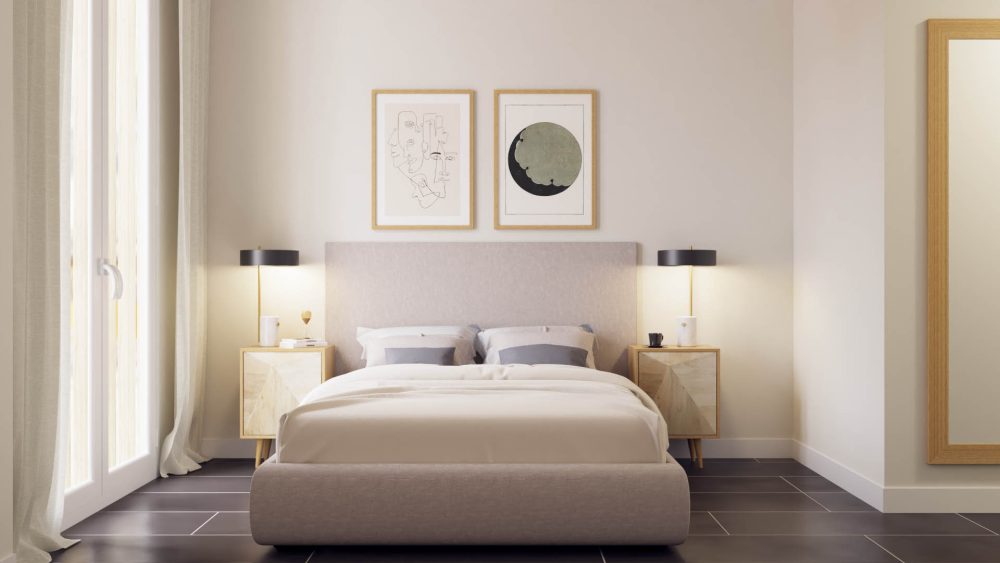 Caterina House: Dormitorio principal del proyecto Pujades