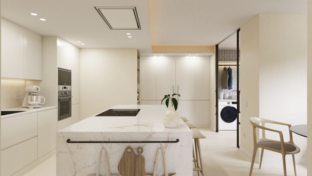 Deja que tus renders hablen por ti: Render de una cocina