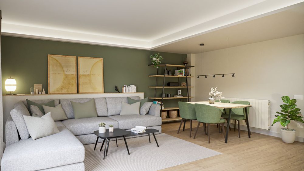 Proyecto de decoración de interiores de un apartamento en Cabrera de Mar