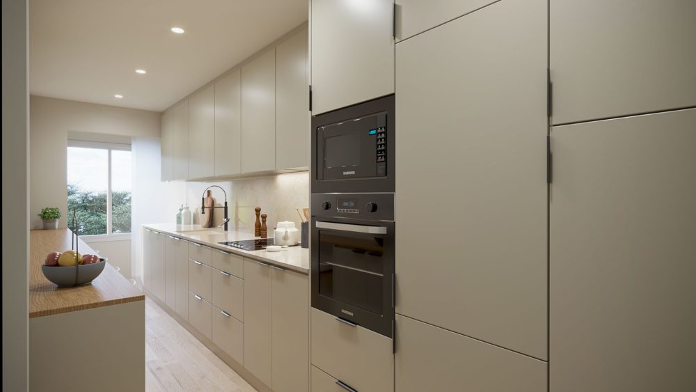 Diseño y render de cocinas