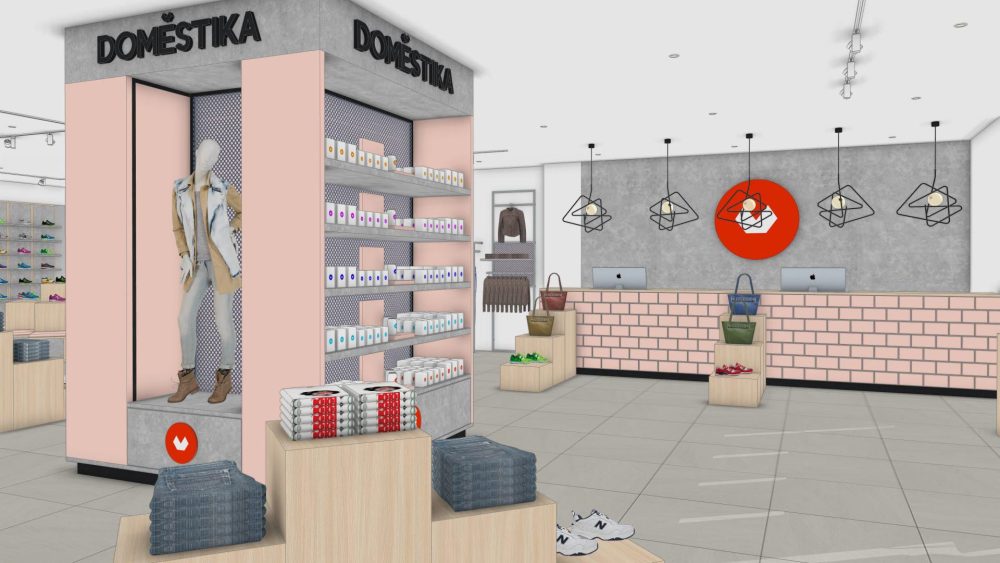 Creación de proyectos de interiorismo con SketchUp. Perspectiva interior del proyecto final del curso.