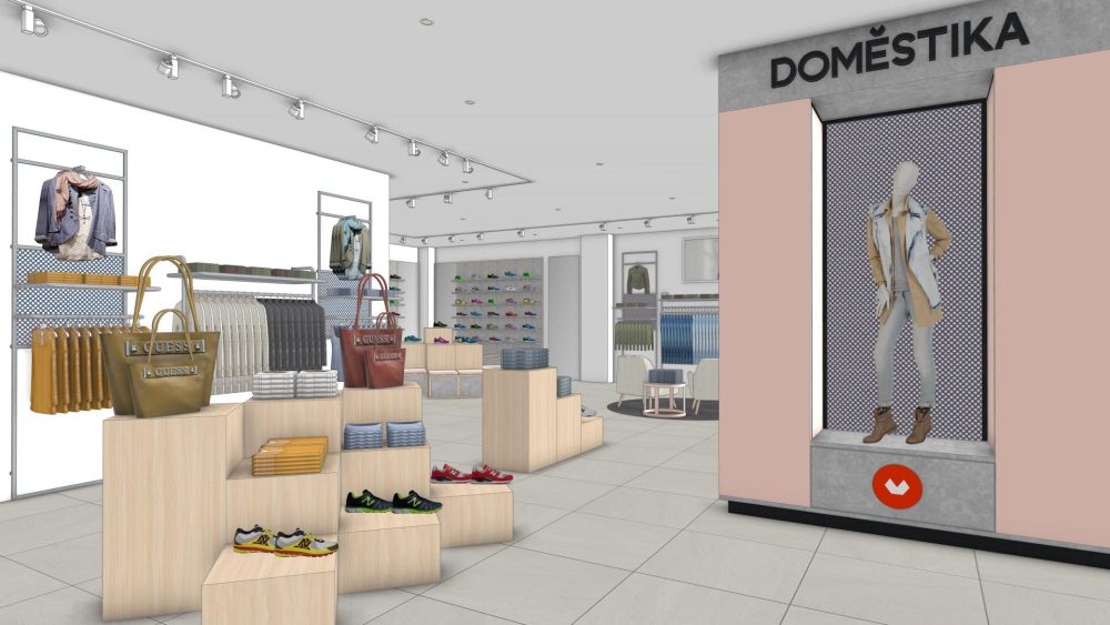 Creación de proyectos de interiorismo con SketchUp. Perspectiva interior del proyecto final del curso.