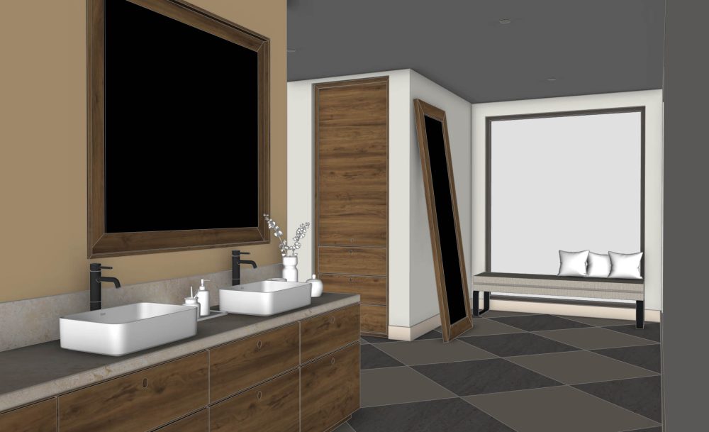 Imagen de SketchUp con ambiente oclusión.