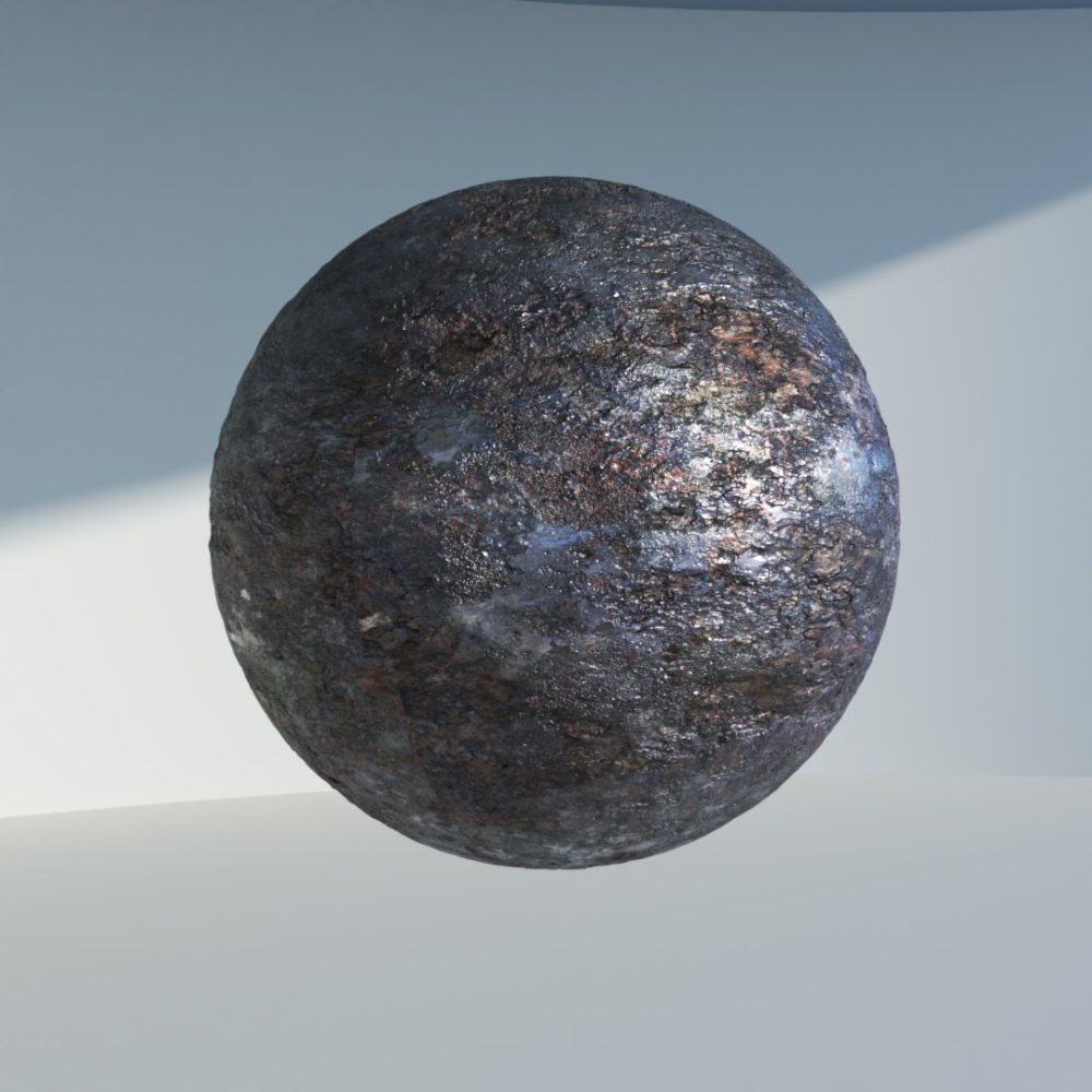 Textura de metal oxidado: Material PBR