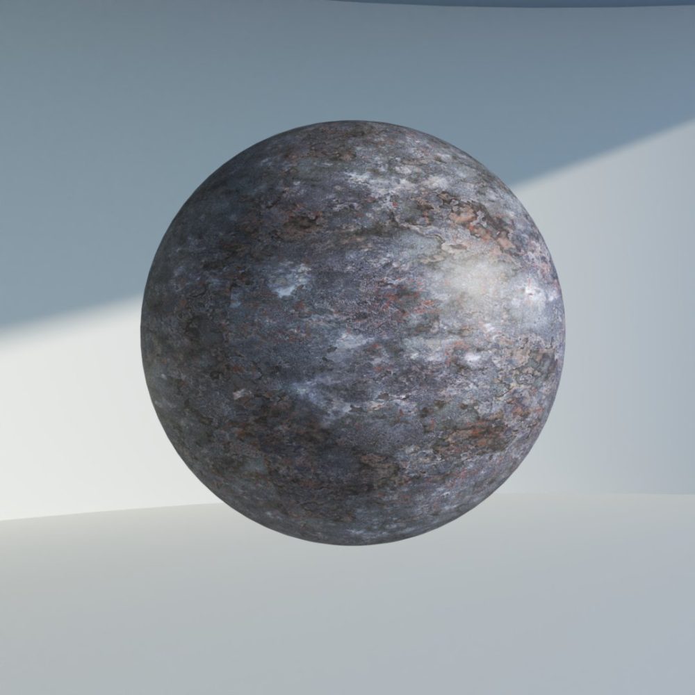 Textura de metal oxidado: Material renderizado con acabado SketchUp