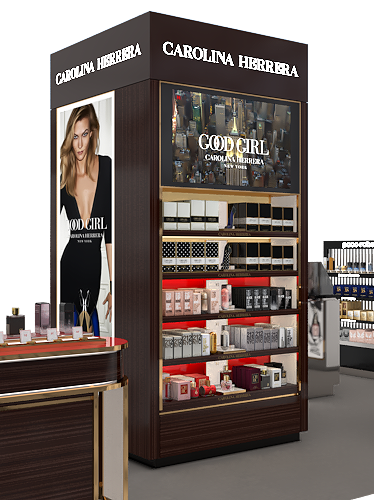 Alexandra Proaño 3d, diseño 3d, renders, proyectos comerciales, retail, Carolina Herrera, SketchUp, Vray
