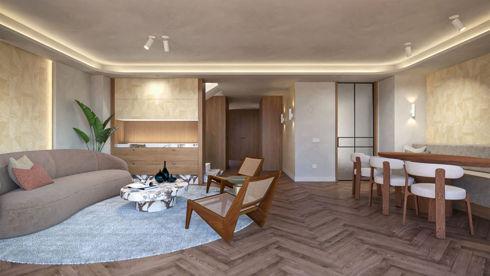 Sala de estar del proyecto Esplugues