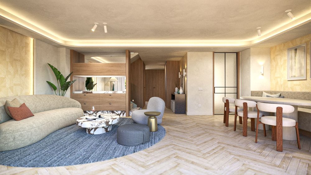 Sala de estar del proyecto Esplugues