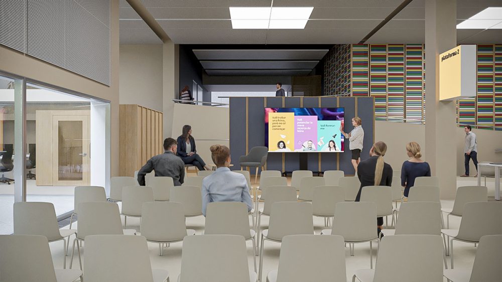 AP3D: Renders oficinas Porta 22, Barcelona